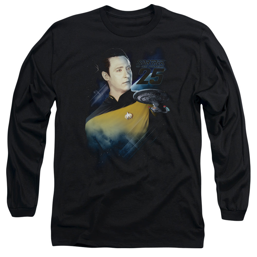 STAR TREK/DATA 25TH - L/S ADULT 18/1 - BLACK