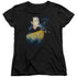 STAR TREK/DATA 25TH - S/S WOMENS TEE - BLACK