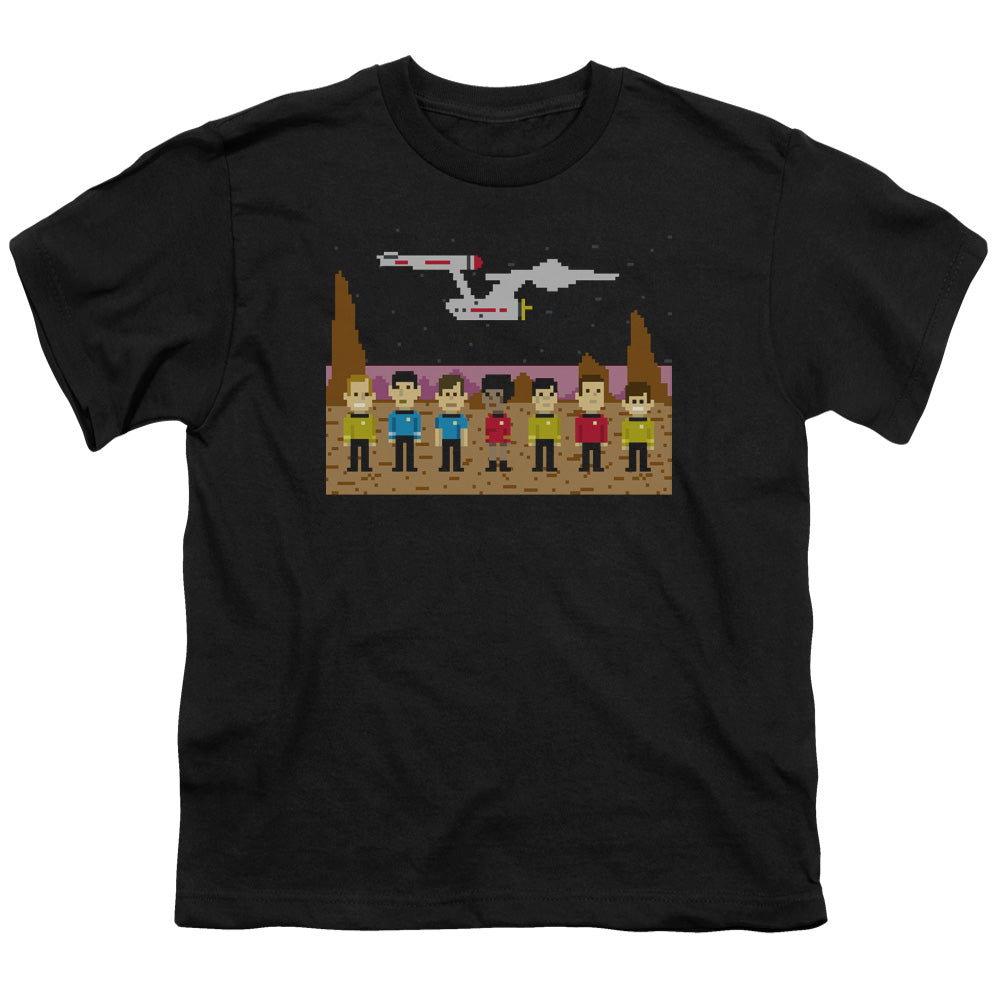 STAR TREK/TOS TREXEL CREW - S/S YOUTH 18/1 - BLACK