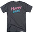 HAPPY DAYS/HAPPY DAYS LOGO - S/S ADULT 18/1 - CHARCOAL