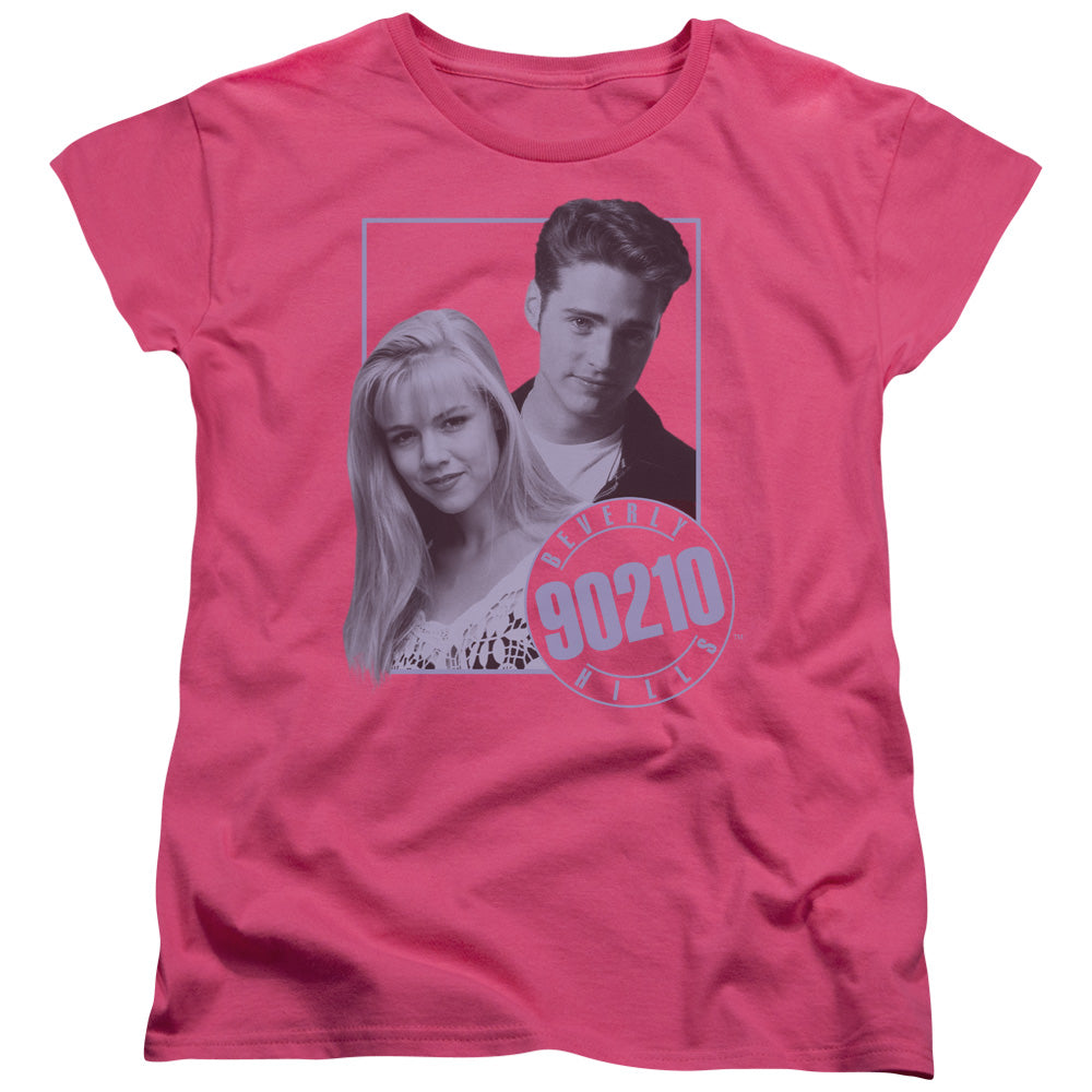90210/BRANDON & KELLY - S/S WOMENS TEE - HOT PINK