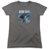 STAR TREK/THE FINAL FRONTIER - S/S WOMENS TEE - CHARCOAL