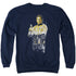 STAR TREK/BEAM ME UP - ADULT CREWNECK SWEATSHIRT - NAVY