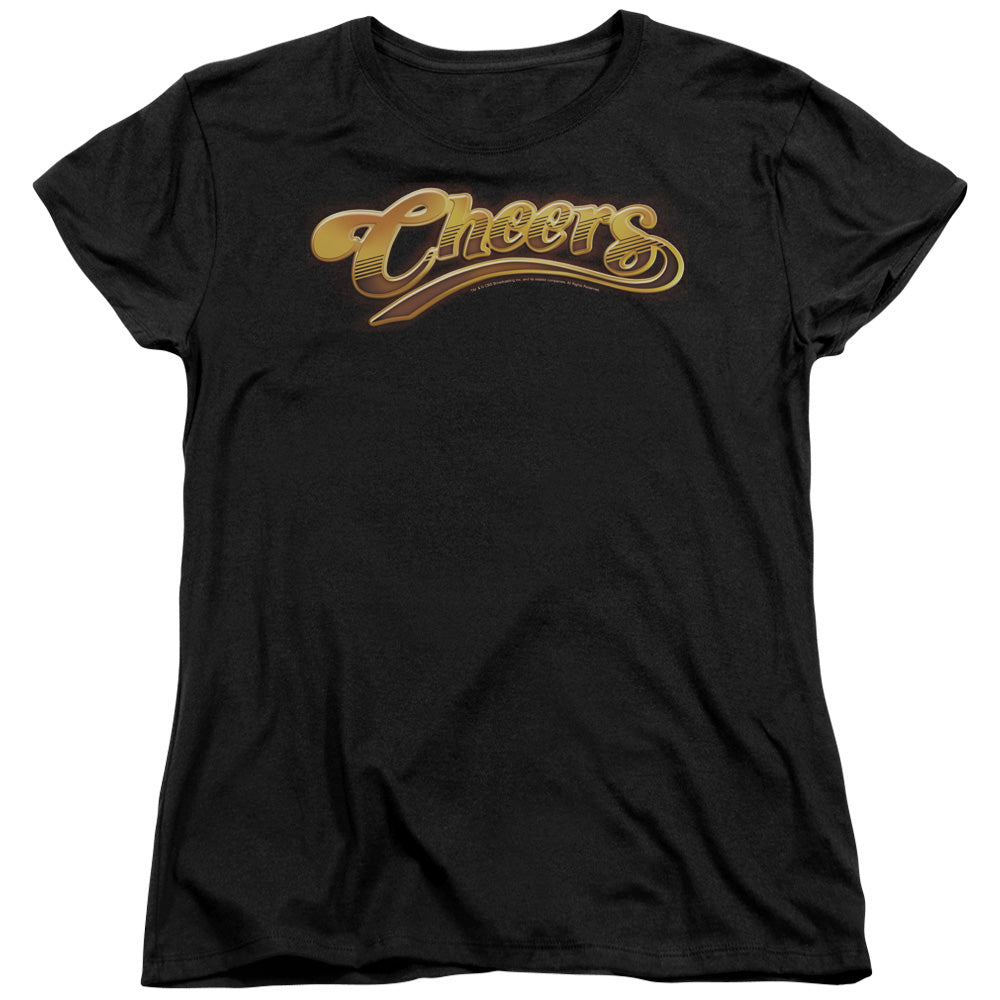 CHEERS/CHEERS LOGO - S/S WOMENS TEE - BLACK
