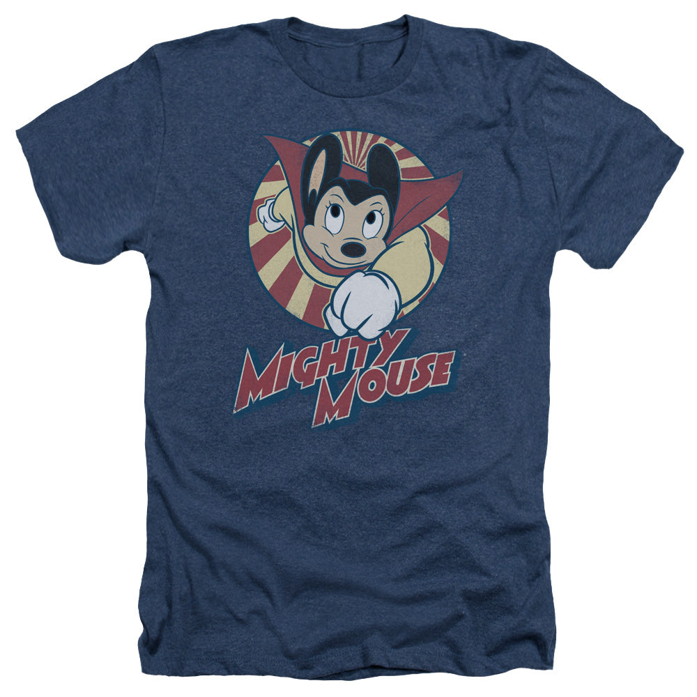MIGHTY MOUSE/THE ONE THE ONLY - ADULT HEATHER - NAVY