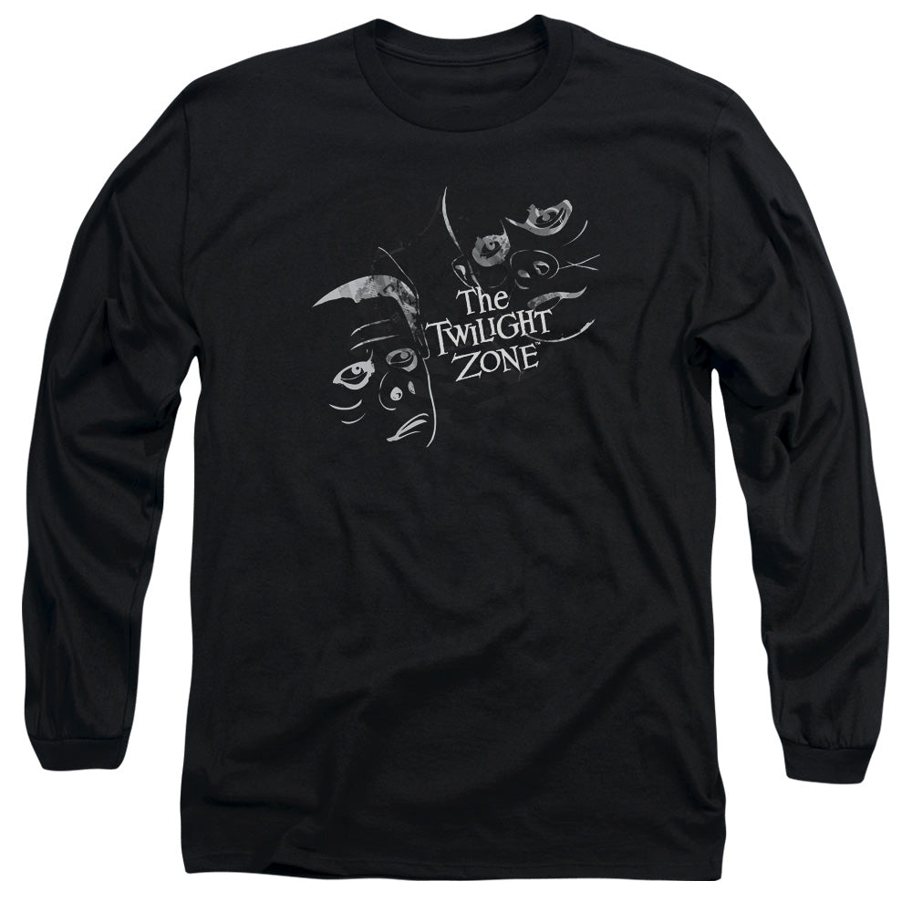 TWILIGHT ZONE/STRANGE FACES - L/S ADULT 18/1 - BLACK