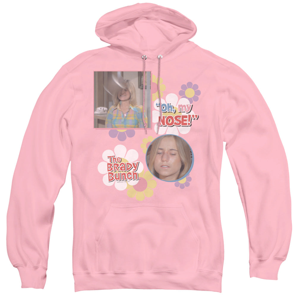 BRADY BUNCH/OH, MY NOSE! - ADULT PULLOVER HOODIE - PINK