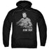 STAR TREK/KIRK WORDS - ADULT PULLOVER HOODIE - BLACK