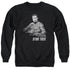 STAR TREK/KIRK WORDS - ADULT CREWNECK SWEATSHIRT - BLACK