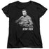 STAR TREK/KIRK WORDS - S/S WOMENS TEE - BLACK