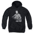 STAR TREK/KIRK WORDS - YOUTH PULLOVER HOODIE - BLACK