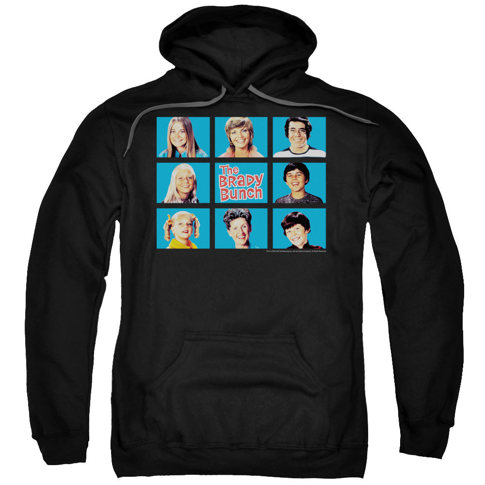 BRADY BUNCH/FRAMED - ADULT PULLOVER HOODIE - BLACK