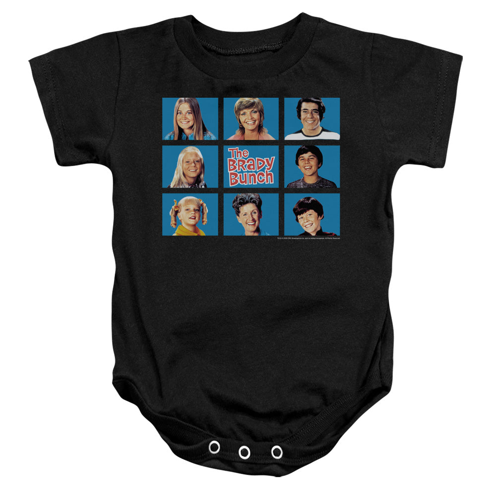 BRADY BUNCH/FRAMED - INFANT SNAPSUIT - BLACK