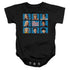 BRADY BUNCH/FRAMED - INFANT SNAPSUIT - BLACK