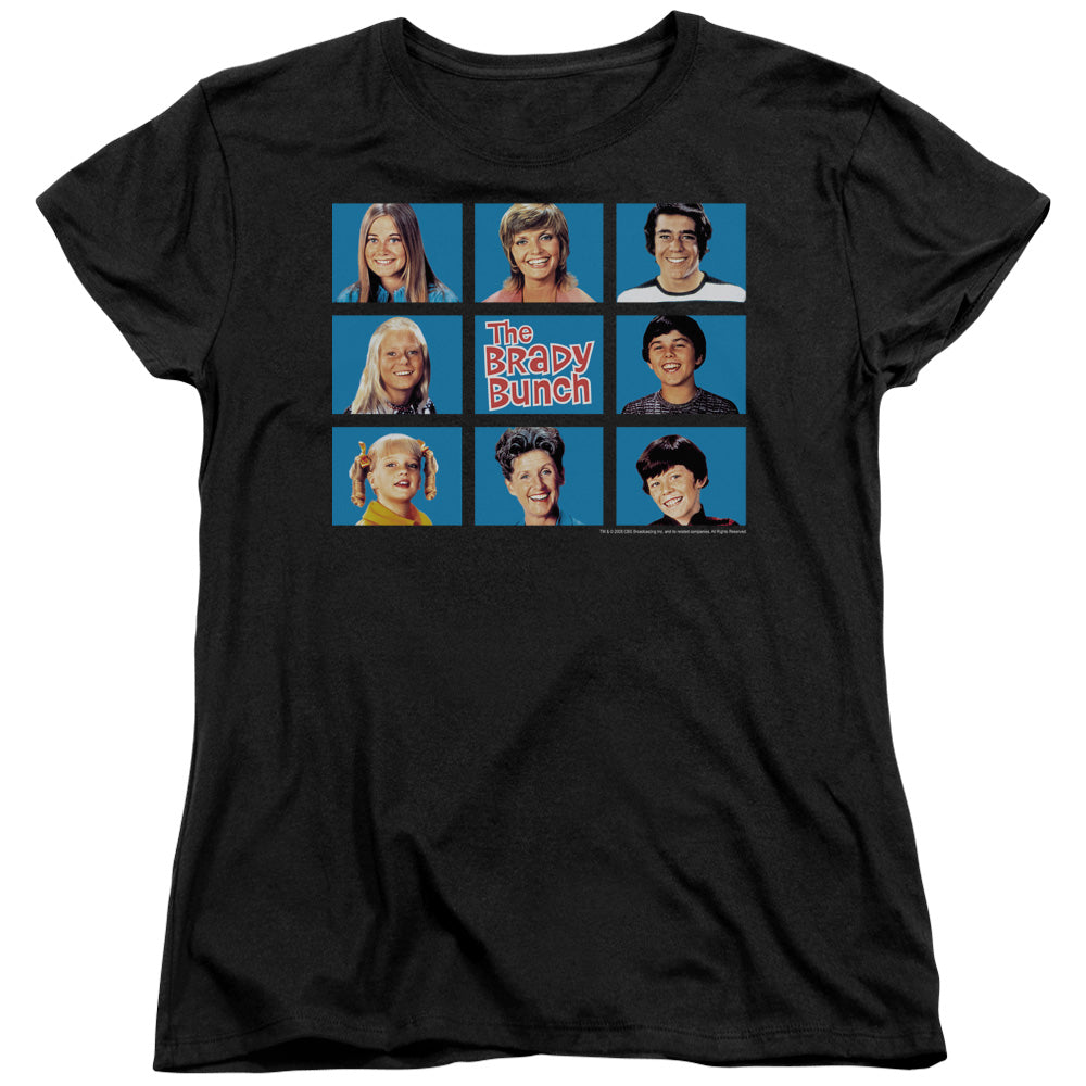 BRADY BUNCH/FRAMED - S/S WOMENS TEE - BLACK