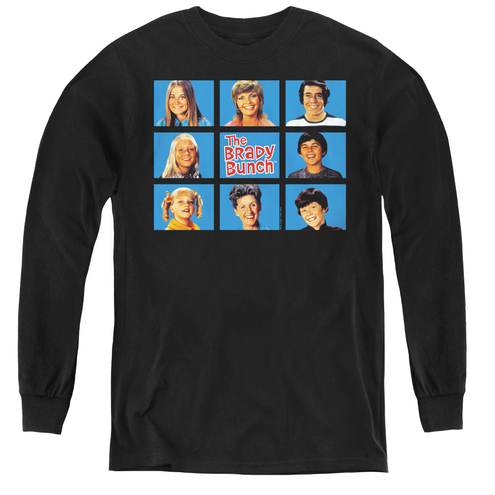 BRADY BUNCH/FRAMED - YOUTH LONG SLEEVE TEE - BLACK