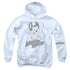 MIGHTY MOUSE/MIGHTY SKETCH - YOUTH PULLOVER HOODIE - WHITE