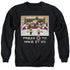 STAR TREK/MAKE IT SO PIXEL - ADULT CREWNECK SWEATSHIRT - BLACK