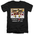 STAR TREK/MAKE IT SO PIXEL - S/S ADULT V-NECK 30/1 - BLACK