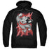 MIGHTY MOUSE/MIGHTY STORM - ADULT PULLOVER HOODIE - BLACK