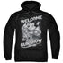 MIGHTY MOUSE/MIGHTY GUNSHOW - ADULT PULLOVER HOODIE - BLACK