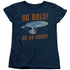 STAR TREK/GO BOLD - S/S WOMENS TEE - NAVY