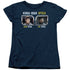 ST ORIGINAL/KNOW YOUR SPOCK - S/S WOMENS TEE - NAVY