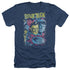 STAR TREK/CLASSIC CREW ILLUSTRATED - ADULT HEATHER - NAVY