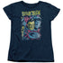 STAR TREK/CLASSIC CREW ILLUSTRATED - S/S WOMENS TEE - NAVY