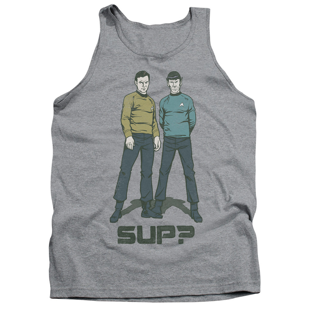 STAR TREK/SUP - ADULT TANK - ATHLETIC HEATHER