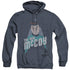 STAR TREK/THE REAL MCCOY - ADULT HEATHER HOODIE - NAVY