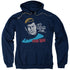 STAR TREK/HE&#39;S DEAD JIM - ADULT PULLOVER HOODIE - NAVY