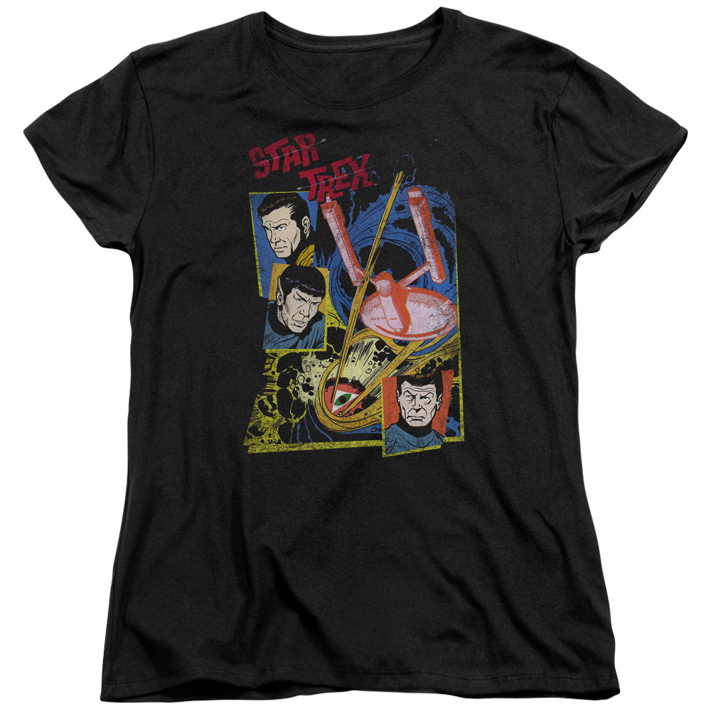 STAR TREK/EYE OF THE STORM - S/S WOMENS TEE - BLACK