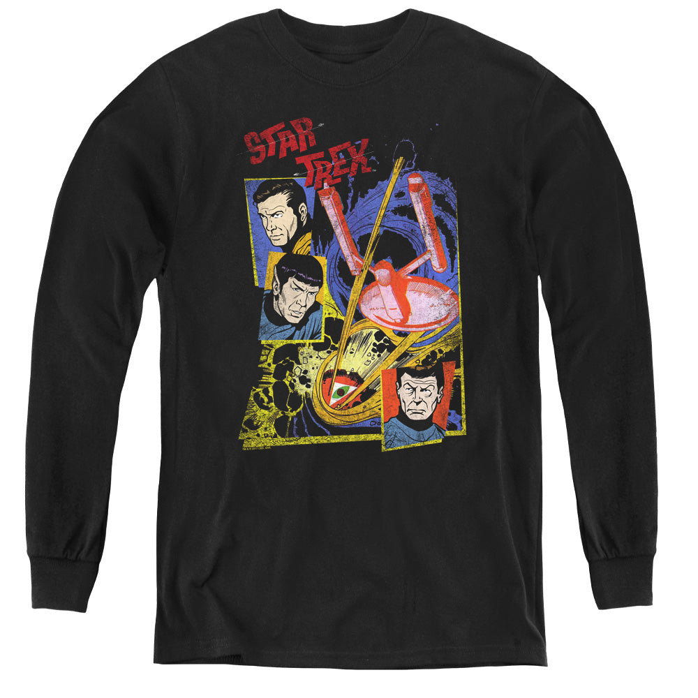 STAR TREK/EYE OF THE STORM - YOUTH LONG SLEEVE TEE - BLACK