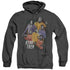 STAR TREK/GALAXY GLOW - ADULT HEATHER HOODIE - BLACK