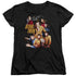 STAR TREK/AT THE CONTROLS - S/S WOMENS TEE - BLACK