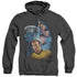 STAR TREK/AMONG THE STARS - ADULT HEATHER HOODIE - BLACK