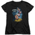STAR TREK/AMONG THE STARS - S/S WOMENS TEE - BLACK