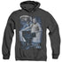 STAR TREK/CAPTAINS CHAIR - ADULT HEATHER HOODIE - BLACK