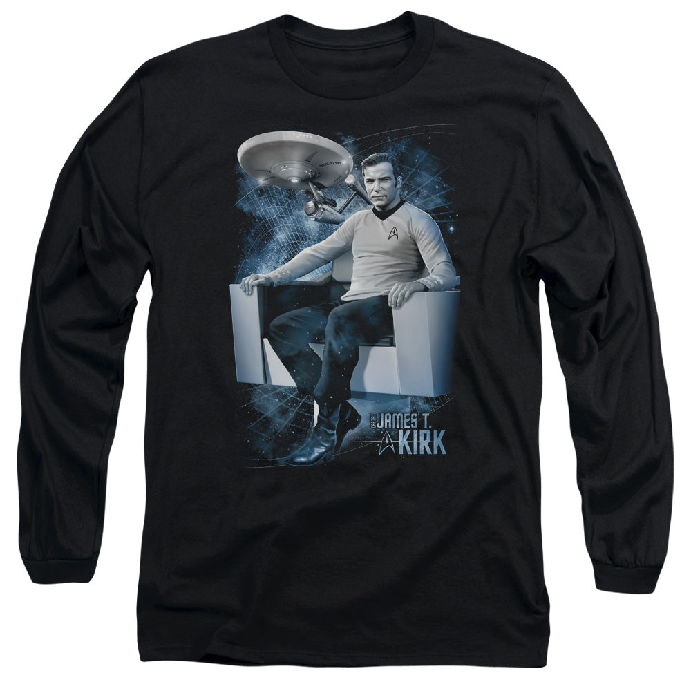 STAR TREK/CAPTAINS CHAIR - L/S ADULT 18/1 - BLACK
