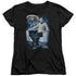 STAR TREK/CAPTAINS CHAIR - S/S WOMENS TEE - BLACK
