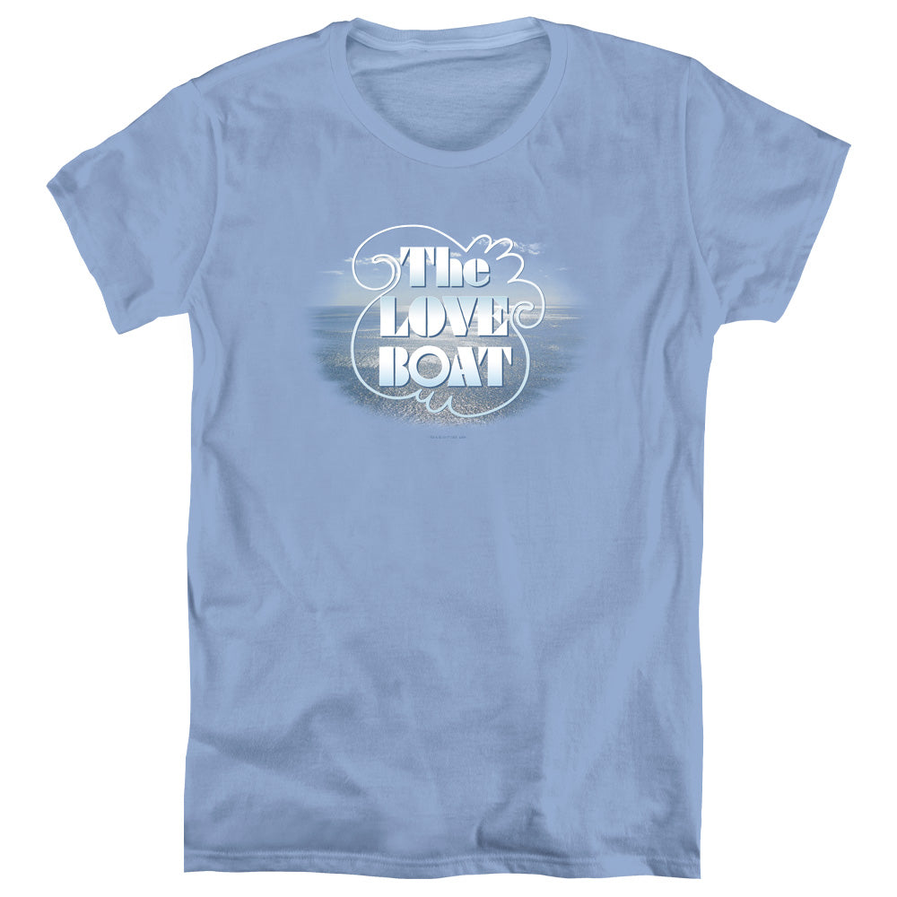 LOVE BOAT/THE LOVE BOAT - S/S WOMENS TEE - CAROLINA BLUE