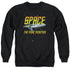 STAR TREK/SPACE - ADULT CREWNECK SWEATSHIRT - BLACK