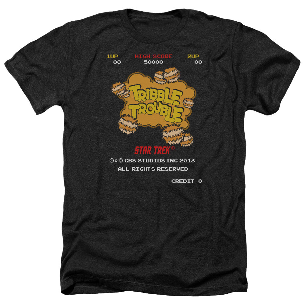 STAR TREK/TRIBBLE TROUBLE - ADULT HEATHER - BLACK