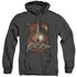 STAR TREK/KLINGON CREST - ADULT HEATHER HOODIE - BLACK