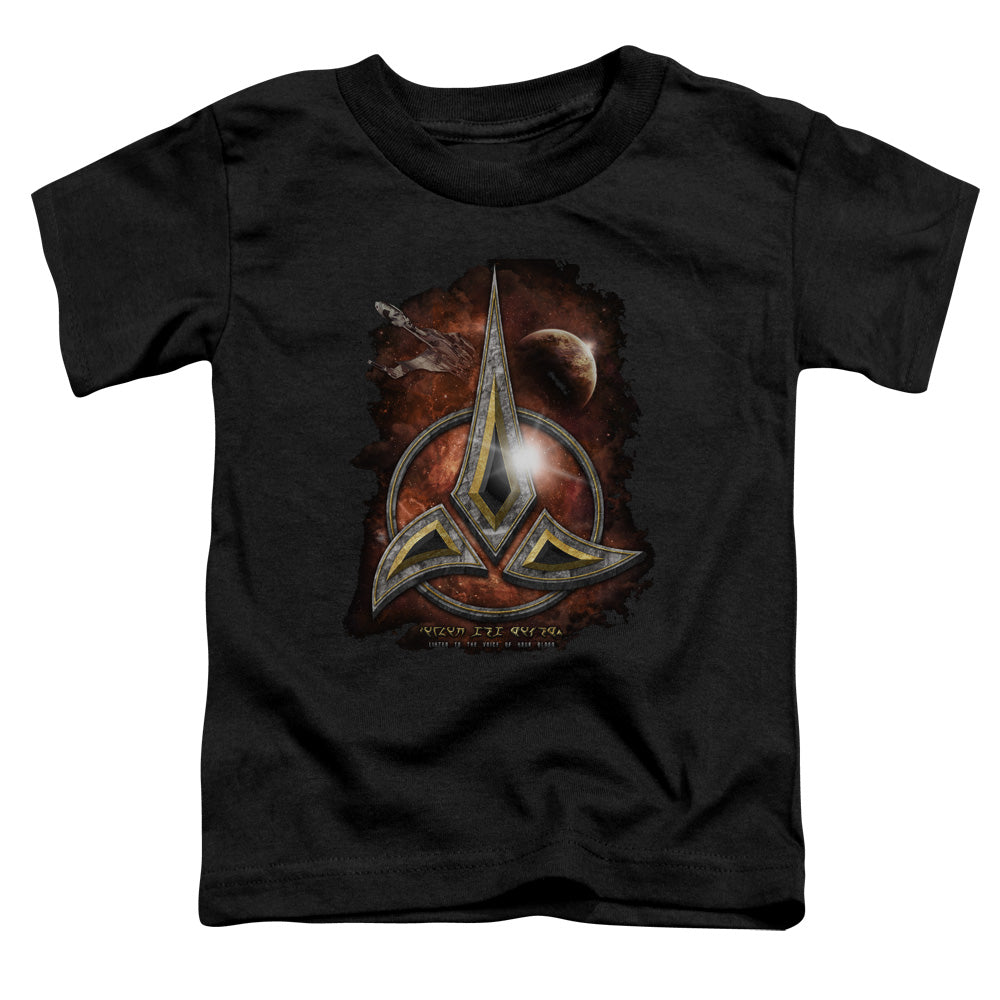STAR TREK/KLINGON CREST - S/S TODDLER TEE - BLACK