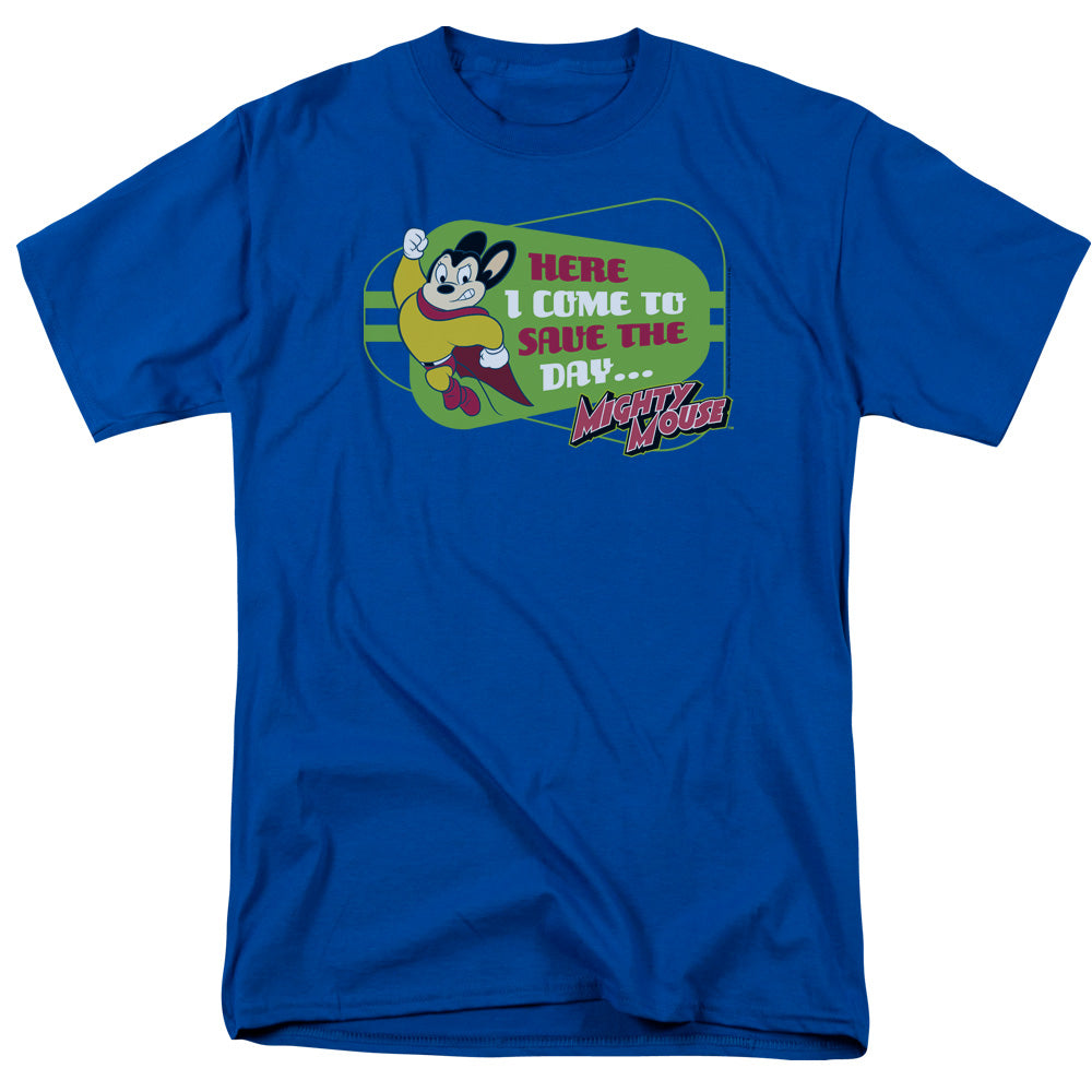MIGHTY MOUSE/HERE I COME - S/S ADULT 18/1 - ROYAL BLUE
