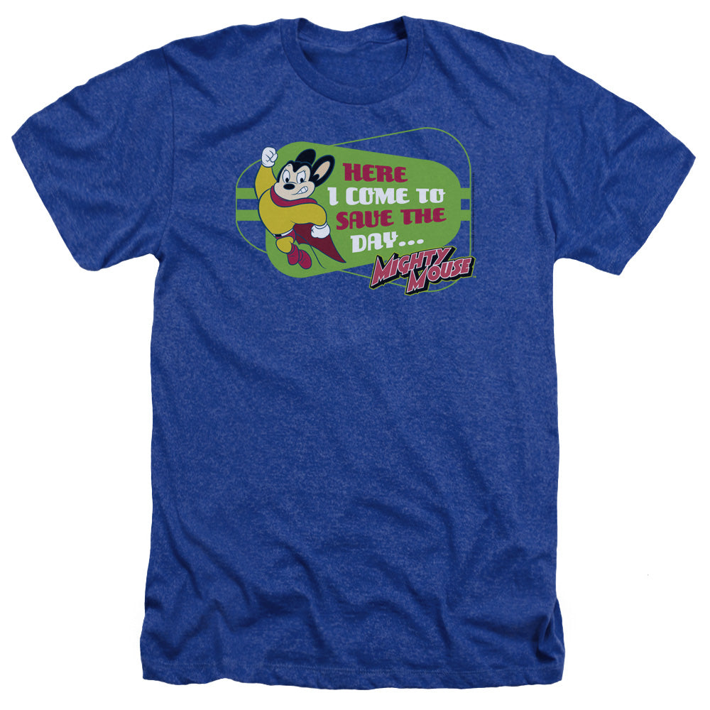 MIGHTY MOUSE/HERE I COME - ADULT HEATHER - ROYAL BLUE