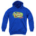 MIGHTY MOUSE/HERE I COME - YOUTH PULLOVER HOODIE - ROYAL BLUE