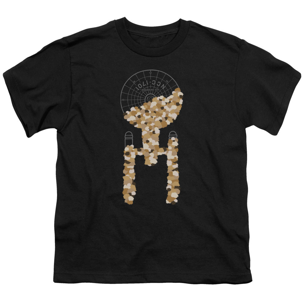 STAR TREK/TRIBBLE TAKEOVER - S/S YOUTH 18/1 - BLACK